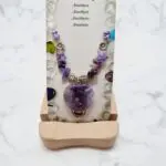 Ogrlica-ametist-s-srcem