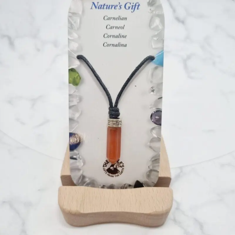obesek-igla-na-traku-karneol Obesek karneol